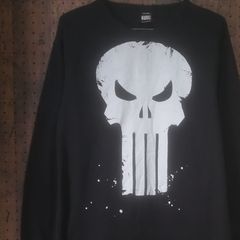 MARVEL マーベル　パニッシャー　サーマルロングＴシャツ　サイズＭ相当　※訳アリ価格