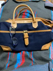 ズッケロフィラート　fes  牛革&キャンバス　ハンドバッグ