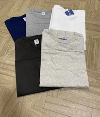 半額以下！161832　VELVA SHEEN　５色　 選べるカラー　無地ロンT　7分袖 丸胴 フットボールTシャツ　S　インナー　トップス　上質な肌着