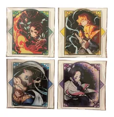 鬼滅の刃 全集中展 アクリルマスコット 4種セット　( 竈門炭治郎 & 我妻善逸 & 嘴平伊之助 & 胡蝶しのぶ )