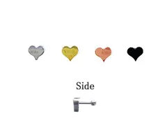 １８Ｇ軟骨miniシンプルハート ボディピアス 耳ピアス 軟骨ピアス 片耳ピアス