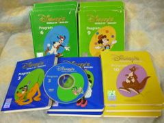 ＊再生保証あり＊h7454　DWEディズニー英語システム（ストレートプレイDVD）Basic ABCs+DVD【2004年～2006年販売　旧子役・字幕なし】ブラシタッチアート　