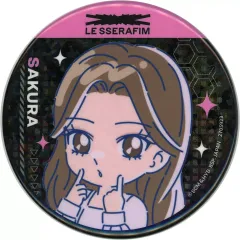 【中古】バッジ・ピンズ サクラ G(FEARLESS) のすたるぽっぷ ホログラム缶バッジ 「LE SSERAFIM」