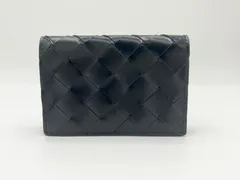 BOTTEGA VENETA ボッテガウ゛ェネタ イントレチャート レザー カードケース ブラック 超美品