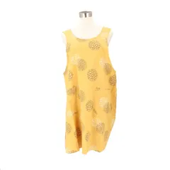 ☆ フラワードットイエロー ☆ ワッシャー加工クロスバックエプロン エプロン おしゃれ バッククロスエプロン 前掛け 保育士 クロスバックエプロン かぶるだけ カフェエプロン 介護士 レディース 綿100% コットン ワッシャー加工 かわいい 母の日