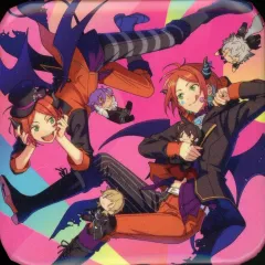 【中古】バッジ・ビンズ 2wink ジャケット柄スクエア缶バッジ 「CD あんさんぶるスターズ! ユニットソングCD 3rd 2wink」 アニメイト購入特典