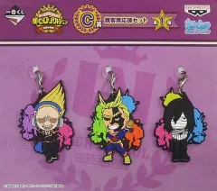 【中古】キーホルダー・マスコット(キャラクター) 観客席応援セット(ラバーチャーム3個セット) きゅんキャラいらすとれーしょんず 「一番くじ 僕のヒーローアカデミア～雄英体育祭!～」 C賞