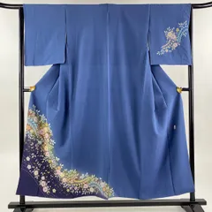 翠山工房 辻が花 絞り 金通し 美品 訪問着 正絹 紫 ピンク