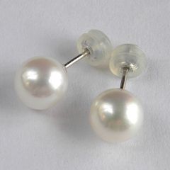 パール スタッドピアス 8.3mm 真珠 プラチナ PT 冠婚葬祭 ジュエリー【中古】