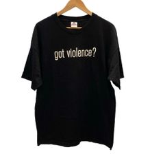 バンドTシャツ BAND-T 00s 00's MARILYN MANSON got violence? マリリンマンソン ゴット バイオレンス ロックT ヴィンテージTシャツ XL Tシャツ ブラック LLサイズ 101MT-2722