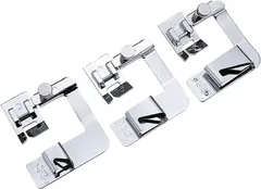 elrin 家庭用ミシン 押え足 三巻押さえ 3個セット 13mm 19mm 25mm 三つ巻 アタッチメント 三つ巻き押さえ( 3サイズセット)のサムネイル