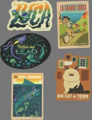 【中古】シール・ステッカー あの夏のルカ ダイカットステッカーセット 「Happyくじ PIXAR 2025」 K賞