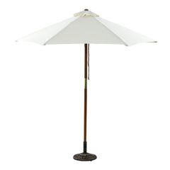 ガーデンマスター(Gardenmaster) ガーデン パラソル 木製パラソル (直径210cm) お庭 ベランダ テラス バルコニー 日よけ 大型 風に強い NMP-21(IV) アイボリー