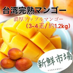 マンゴー　台湾完熟マンゴー　1.2kg  6月中旬より発送開始！中央卸売市場より直送！