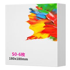 【人気商品】厚手 パネル 矩形 キャンバス キャンバス キャンバス 絵画ボード キャンバス絵画 油絵キャンバス 画布 携帯便利 キャンバス画材 180x180mm 水彩・油彩・アクリル兼用 油絵 工芸用品 S0 室内インテリア 【6枚/セット】キャンバスボード