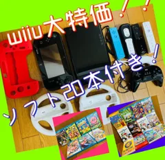 wiiu 本体まとめ　ソフト20付き　switch好き