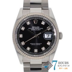 125838 ROLEX ロレックス 126234G デイトジャスト ブラック ホワイトゴールド ステンレス ランダム番 自動巻き 純正ボックス