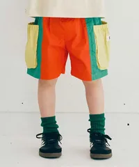 マルチカラーサイドポケットハーフパンツ p.premier P323015　レインボー