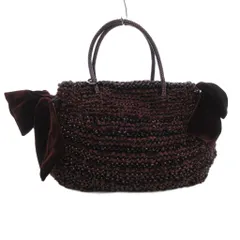 アンテプリマ ANTEPRIMA VELLUTAT ワイヤーバッグ ショルダー サイドリボン ベロア 紫 パープル /JS