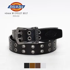 【新品・未使用】 ベルト メンズ Dickies ディッキーズ ハトメベルト ダブルピン カジュアル おしゃれ 太め 幅 40mm 穴 多い 幅広 サイズ かっこいい 学生 アウトドア 普段使い ファッション 夏コーデ 秋コーデ ブラック 黒 DS0126C