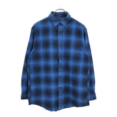 (美品)80's PENDLETONオンブレシャツL ビンテージ L PENDLETON オンブレ シャドーチェックシャツ