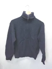 ◇ ⊇ UNIQLO × COMPTOIR DES COTONNIERS 長袖 ラムハーフジップセーター サイズM ネイビー レディース E  【1506250010114】