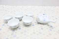 ◆ 箱あり｜急須付き 湯呑セット 5客セット｜有田焼 雅峯 ？  ｜ 茶器セット 陶器 和食器 ■O3534