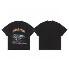 BALENCIAGA 25ss新作 ファッション プリント  カップル 丸首 半袖 Tシャツ