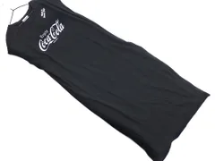 earth music&ecology アースミュージック＆エコロジー コカコーラ プリント フレンチスリーブ Tシャツ ワンピース sizeF/黒 ■◆ レディースのサムネイル