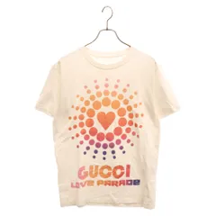 GUCCI (グッチ) 22SS Love Parade print Tee ラブパレードプリント半袖Tシャツ クルーネックカットソー ホワイト 548334 XJEMZのサムネイル