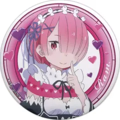 【中古】バッジ・ピンズ(キャラクター) ラム(バレンタインver.) 「セガコラボカフェ Re：ゼロから始める異世界生活 第1弾 缶バッジ」