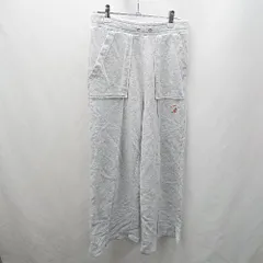 ◇ Θ KANGOL カンゴール スウェット風 ワンドパンツ サイズM ライトグレー レディース E  【1503060040997】