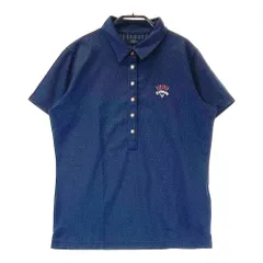 サイズ：LL CALLAWAY キャロウェイ  半袖ポロシャツ ドット柄 ネイビー系 [240101400452]# ゴルフウェア レディース ストスト