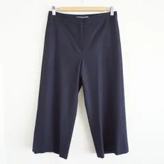 #wnc セオリーリュクス theoryluxe パンツ 38 黒 カプリ丈 無地 ワイド レディース [867838]