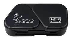 【人気商品】OSK(オーエスケー) 弁当箱 スヌーピーブラック にぎらず作れておかずも入るおにぎりケース 日本製 押し型付 電子レンジ対応 おしゃれ かわいい シンプル 大容量 簡単 時短 ランチボックス 大人用 子供用 学生 男女兼用 LS-15