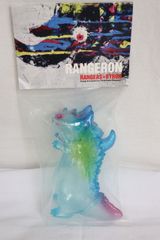 ◇ランジロン×バイロン ナカザワショーコ 山椒魚怪獣 クリアブルー ソフビ