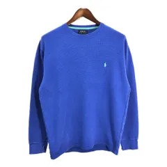 Polo by Ralph Lauren ポロ ラルフローレン 長袖 サーマルＴシャツ ブルー (メンズ XL) 中古 古着 T4826