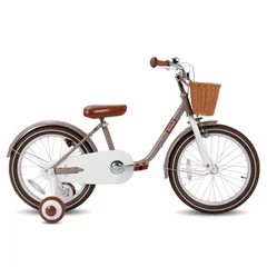 STITCH 子供用自転車 12、14、16、18インチ 前カゴ ベル 補助輪付き キッズバイク ジュニア用 バランス感覚 お祝い プレゼント ギフト かわいい 女の子 男の子 ブラウン ピンク レッド ランキング 人気 入学 誕生日 3 4 5 6 7