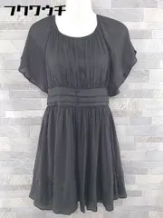 ◇ Supreme.La.La. シュープリームララ シフォン 半袖 ミニ ワンピース サイズM ブラック レディース 【中古】 【1104070008610】