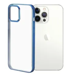 iPhone13 Pro ケース アイフォン13プロ  メタリック メッキ ソフト ケース 【Color】 ブルー