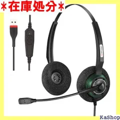 ヘッドセット USB 両耳マイク付き イズキャンセリング 軽量 有線 会議通話 ボイスチャット スイッチ ゲーム用 PC用ヘッドホン… 815