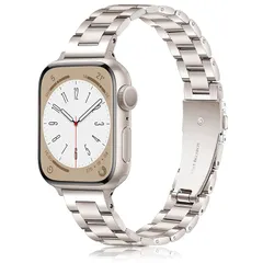 【新品】 [SIBOYL] 洗練い細い対応アップルウォッチ バンド ステンレス42mm(Series 11 10) 41mm 40mm 38mm、おしゃれiWatch ベルト可愛い、コンパチブルApple Watch ベルト、対応のあっふウォッチバンド レ 1