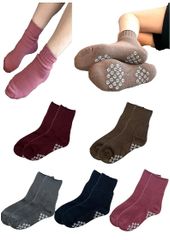 【数量限定】[NAKAMAJITA] あったか 裏起毛 パイル 靴下 足裏滑り止め付き 保温 あたたかい 5足セット レディース ソックス ルーム 部屋履き 22-25㎝