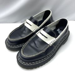 【中古】Dr.Martens PENTON DS ローファー ブラック ホワイト UK6[19]