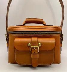 HERZ チョコレザー ダブルジッパーショルダーバッグ HERZ チョコレザー ダブルジッパーショルダーバッグ