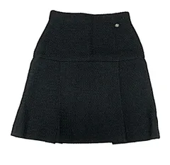 CHANEL シャネル ひざ丈スカート 黒等(総柄) 4100125Y0020 CHANEL シャネル ひざ丈スカート 黒等(総柄) 4100125Y0020 楽天