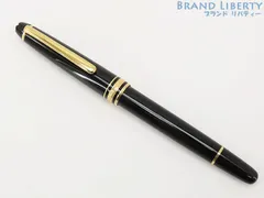 MONT BLANC 万年筆 黒 ゴールド装飾　144 90s Montblanc Meisterstuck 144 Fountain Pen 75th Anniversary