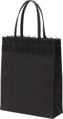 Miwoluna ミウォルナ サブバッグ フォーマルバッグ トートバッグ A4 黒 マチ 慶弔両用 レース ブラック レディース(ブラック)