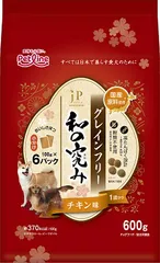 【同梱不可】【10個セット】 ペットライン JPスタイル 和の究み 小粒 グレインフリー チキン味 1歳から 600g