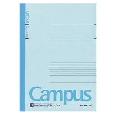 （まとめ買い）コクヨ キャンパスノート C罫 細横罫 セミB5 6号 罫幅5mm 30枚 ノ-3CN 【10冊セット】